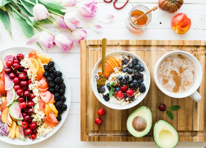 Colorful home-cooked food