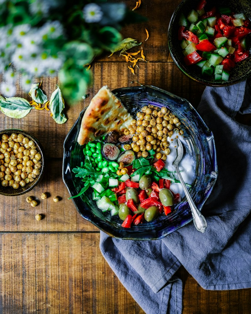 Colorful home-cooked food