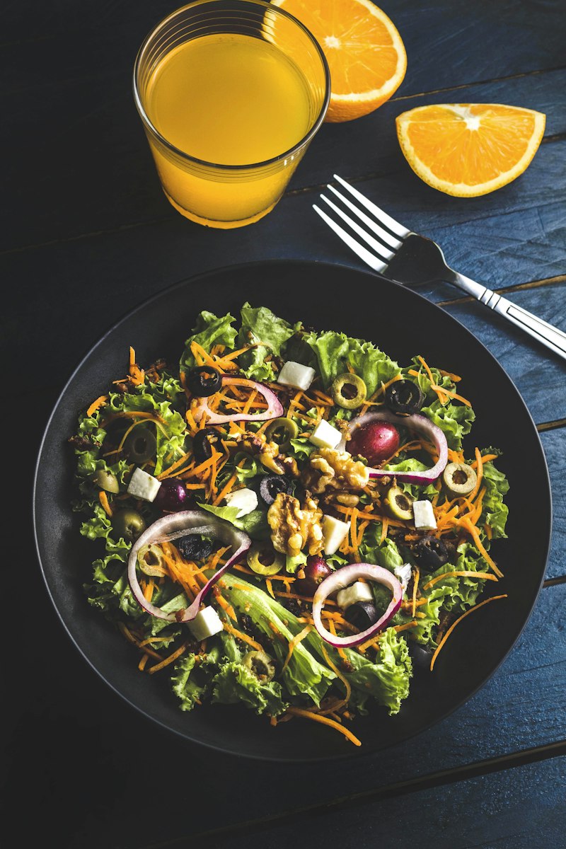 Colorful home-cooked food